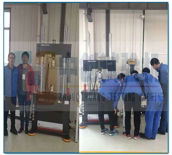 排氣波紋管疲勞試驗機 客戶現場
